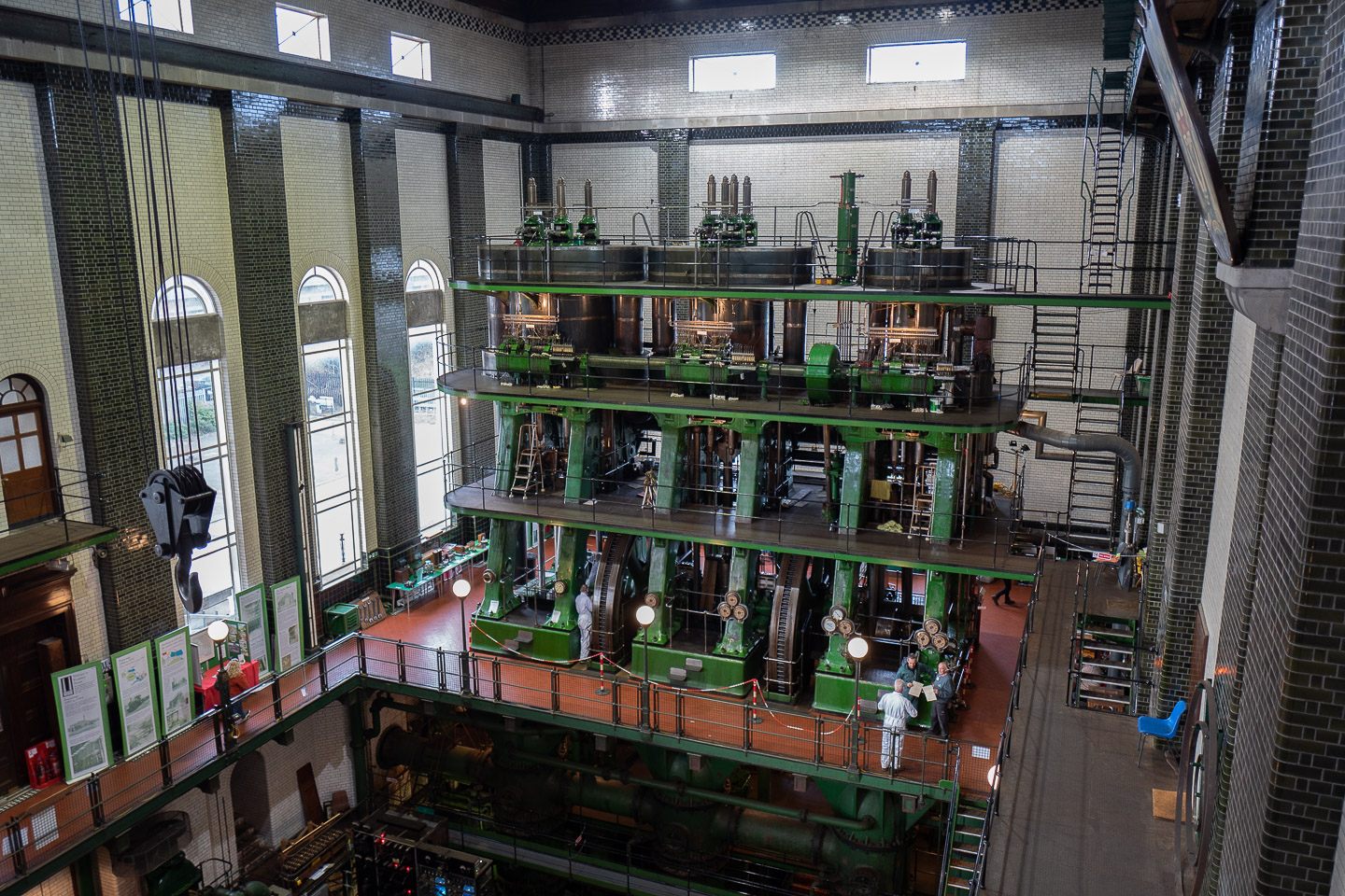 Three-story tall steam engine