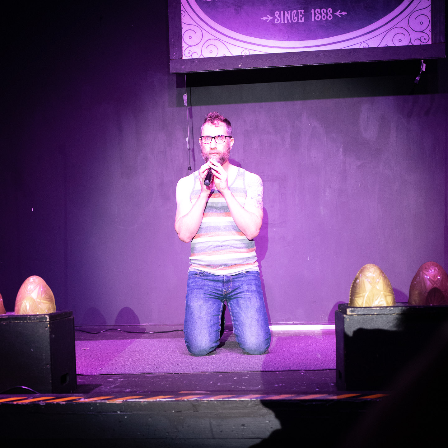 James Darling on stage