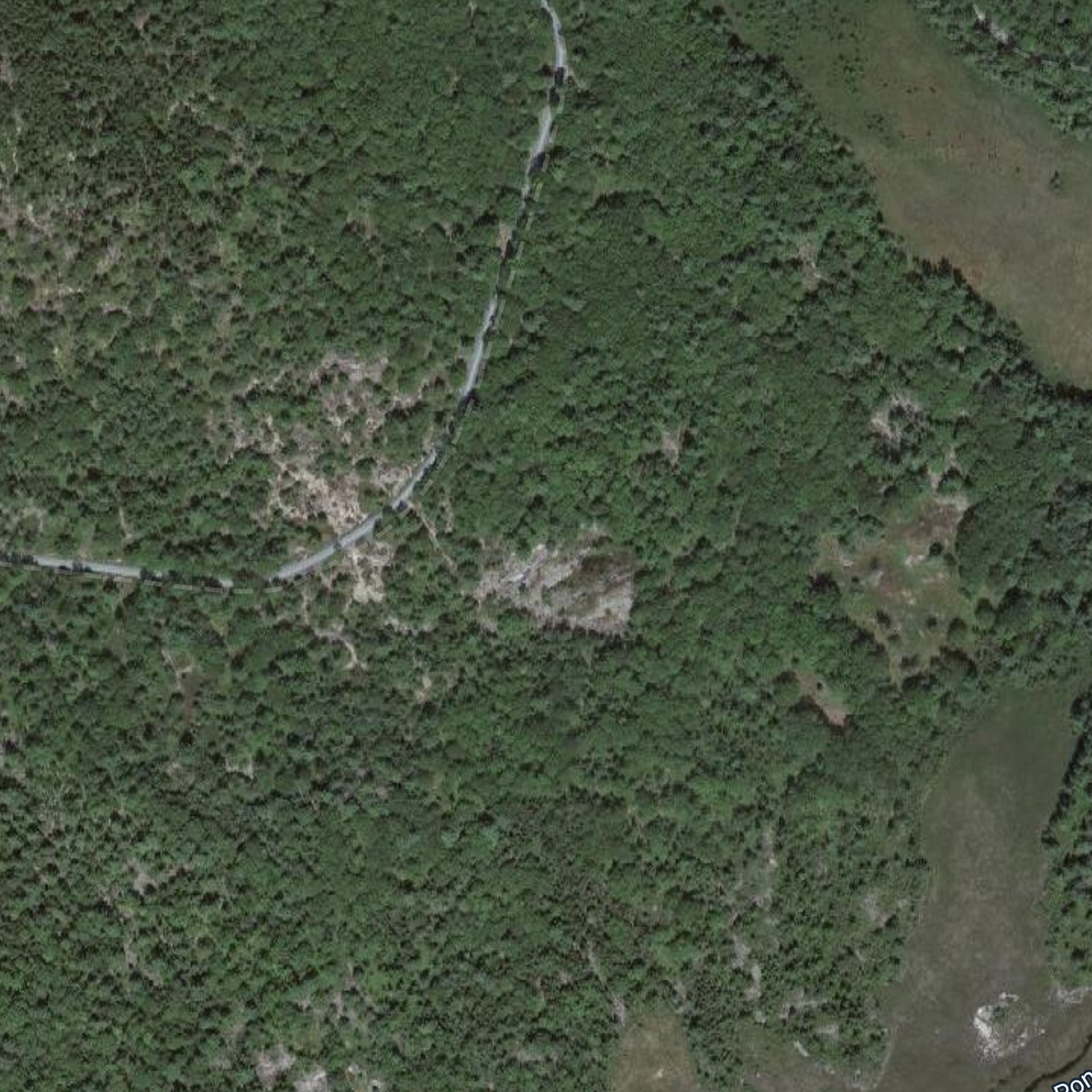 Satellite Image of Duck Brook Quarry